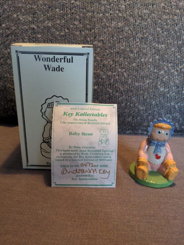 Wade Straw Family Ma, Pa, Teen & Baby Straw Complete Set with Boxes and COA!_1