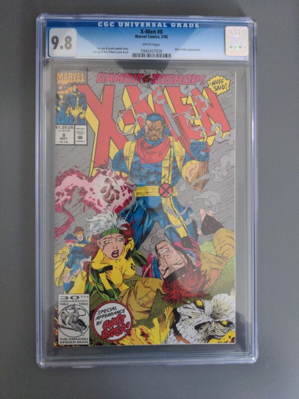 X-Men #8 CGC 9.8 (1992) - Bishop - 1st app of Bella Donna Boudreaux White Pages