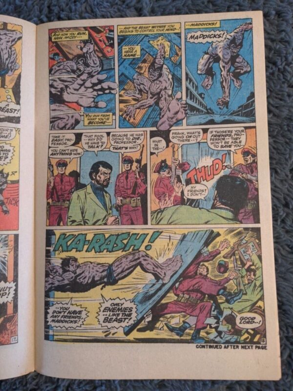 AMAZING ADVENTURES #11 - FIRST APPEARANCE OF THE FURRY BEAST! 1972 Marvel Comic_1