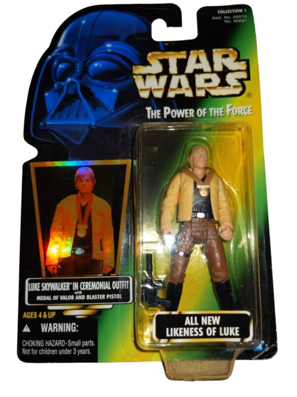 Star Wars Power of the Force Luke Skywalker Ceremonial Outfit Figure New
