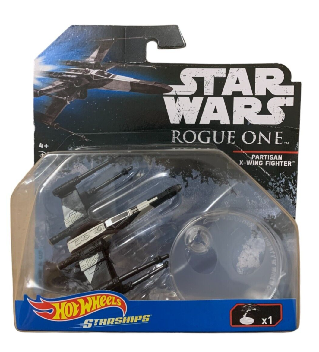 Star Wars Hot Wheels Rogue One Partisan X-Wing Fighter Brand New and Sealed