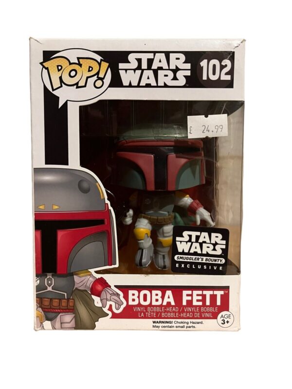 Funko Pop! Star Wars 102: Boba Fett (Star Wars Smuggler's Bounty Exclusive) New
