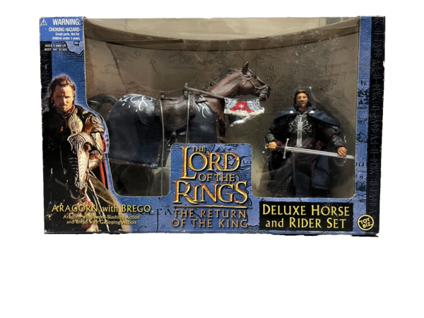 The Lord of the Rings Aragorn with Brego Deluxe Horse and Rider Set Toy Biz