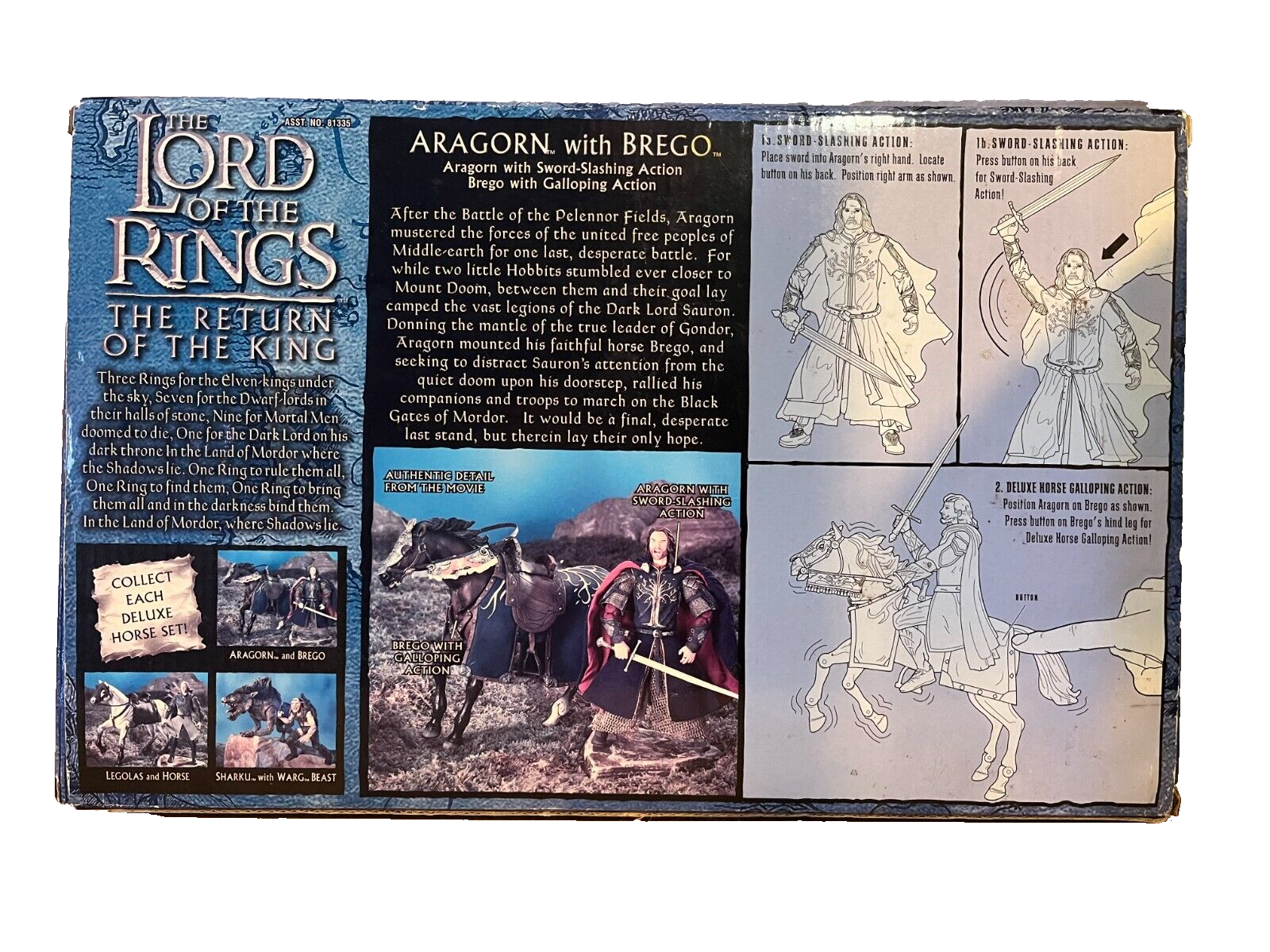 The Lord of the Rings Aragorn with Brego Deluxe Horse and Rider Set Toy Biz_1