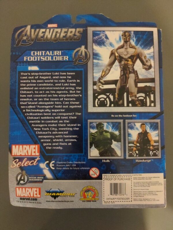 Marvel Select The Avengers Movie Chitauri Footsoldier Figure Brand New + Sealed_1
