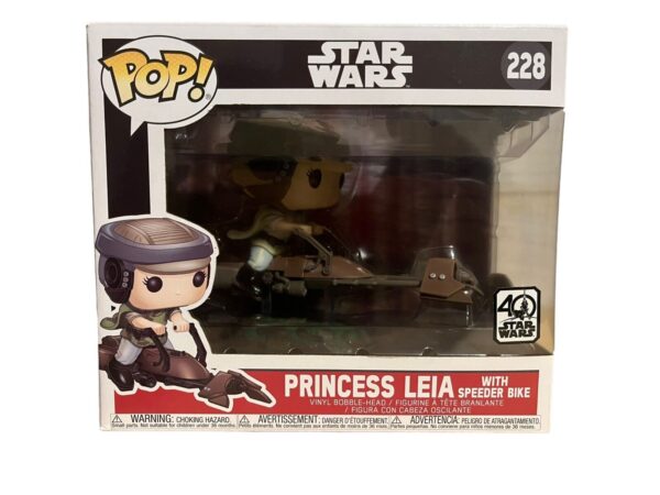 Funko Pop! Star Wars 228: Princess Leia with Speeder Bike