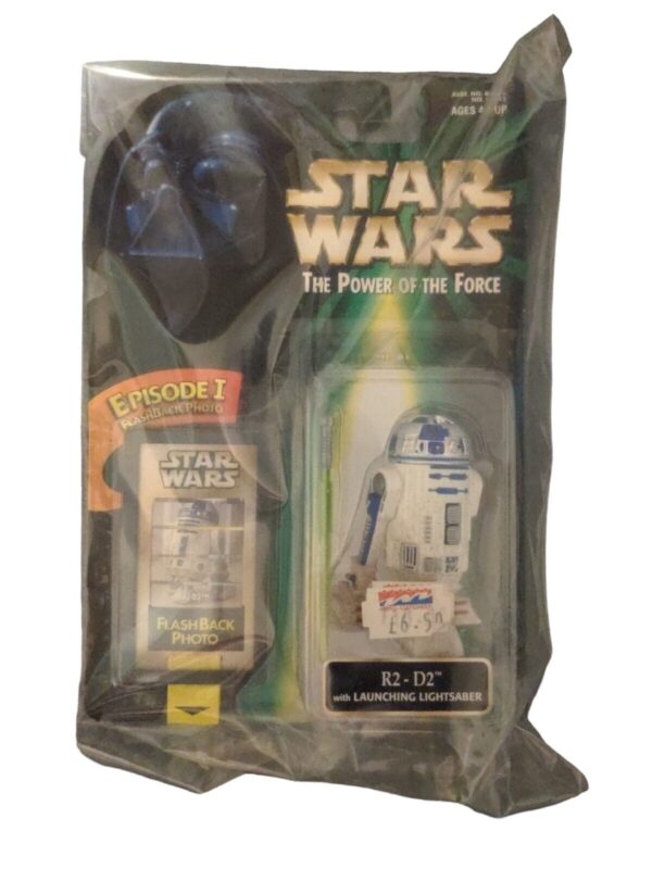 Star Wars Episode 1 Flashback Photo R2-D2 Launching Lightsaber Figure New