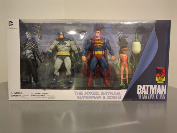 DC Batman The Dark Knight Returns 4 Figure Pack Batman Joker Superman Robin RARE