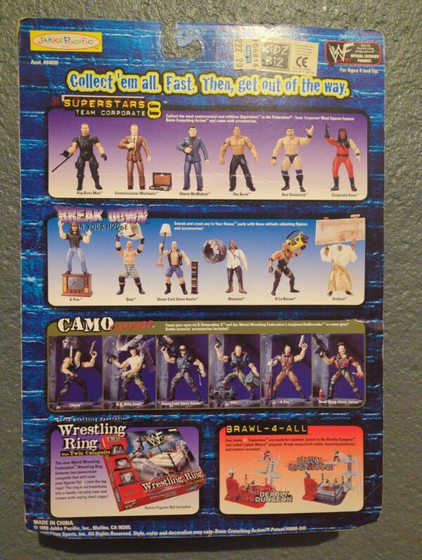 Jakks 1999 WWF King of the Ring The Rock Superstars Team Corporate 8 Figure_1