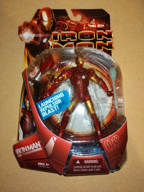 Marvel Iron Man Mark Launching Repulsor Blast Hasbro 2008 Action Figure New