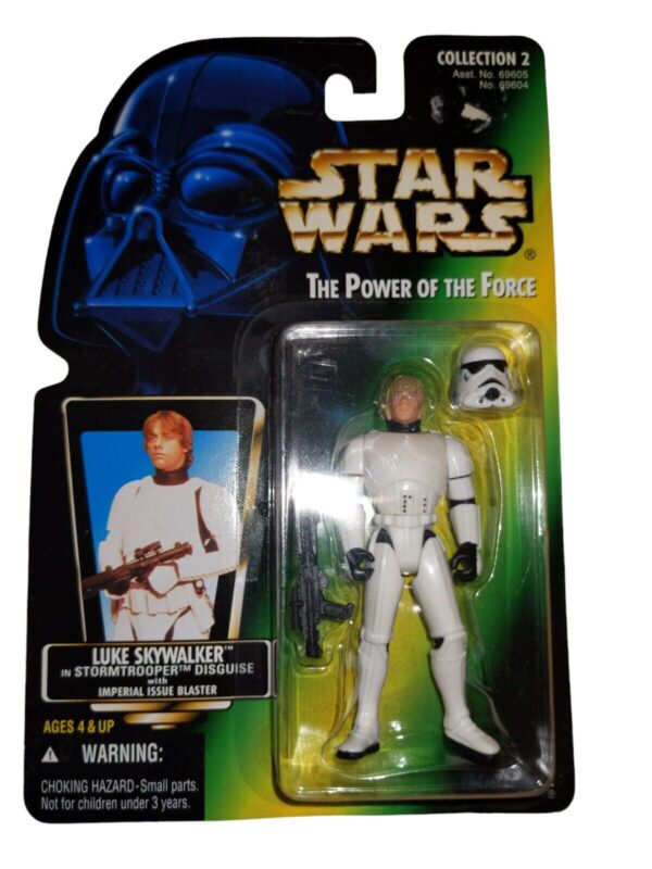 Star Wars Power of the Force Luke Skywalker Stormtrooper Disguise New