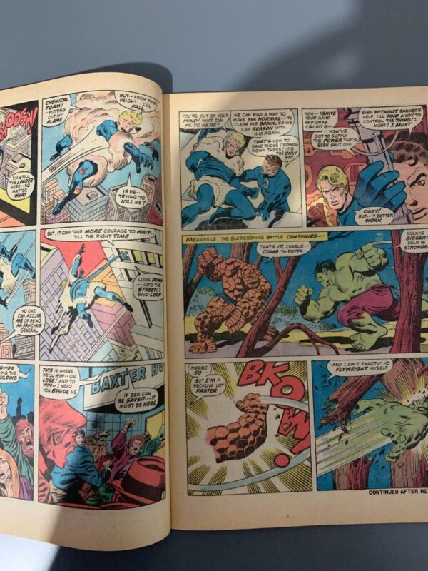 Marvel Fantastic Four #112 July 1971 Hulk vs Thing Iconic Classic Cover_1