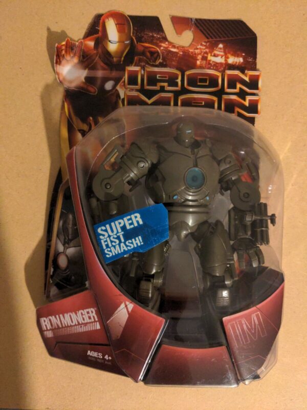 Marvel Iron Man Iron Monger Action Figure Super Fist Smash Hasbro 2008 New